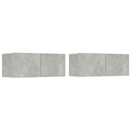 vidaXL Meuble TV 5 pcs Gris béton Aggloméré