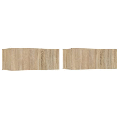 vidaXL Meuble TV 5 pièces Bois d'ingénierie Chêne Sonoma