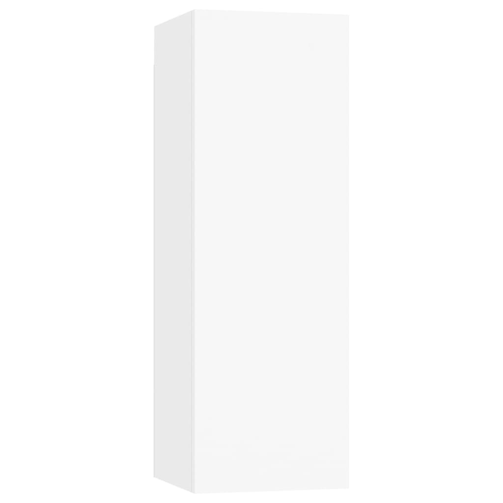 Ensemble de 5 meubles TV vidaXL blanc en bois d'ingénierie