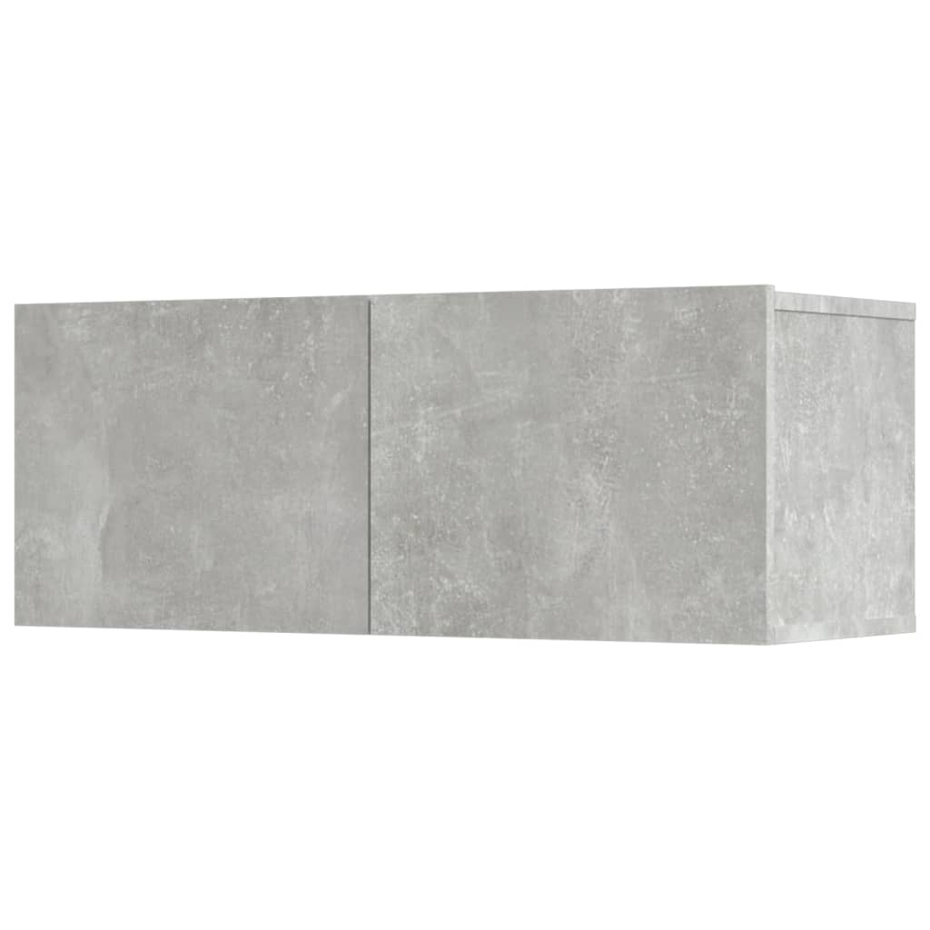 vidaXL Meuble TV 5 pcs Gris béton Aggloméré