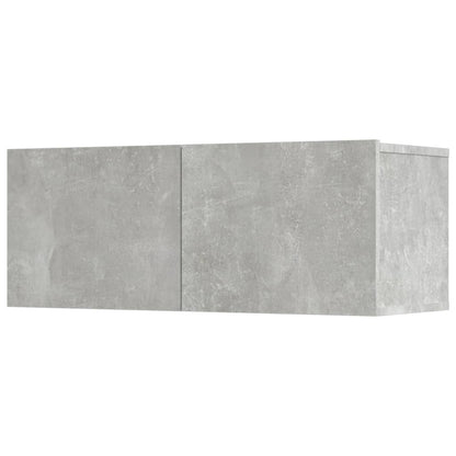 vidaXL Meuble TV 5 pcs Gris béton Aggloméré