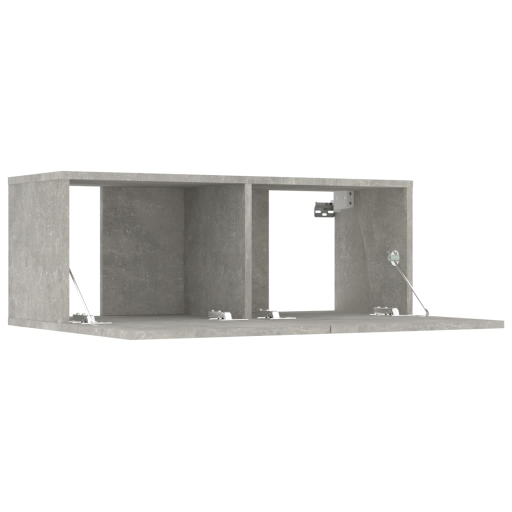 vidaXL Meuble TV 5 pcs Gris béton Aggloméré