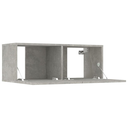 vidaXL Meuble TV 5 pcs Gris béton Aggloméré