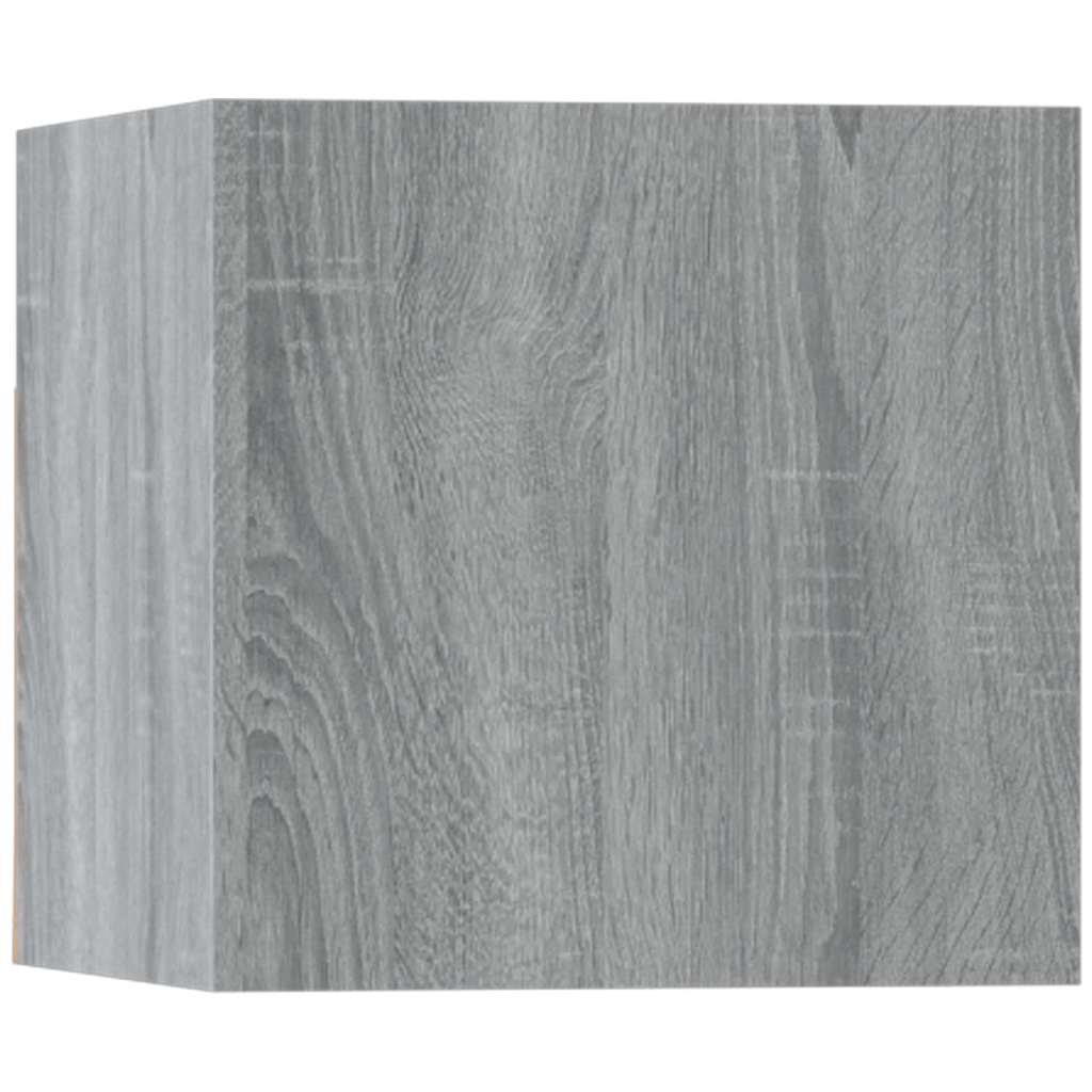 vidaXL Ensemble de meubles TV 5 pcs Gris sonoma Aggloméré