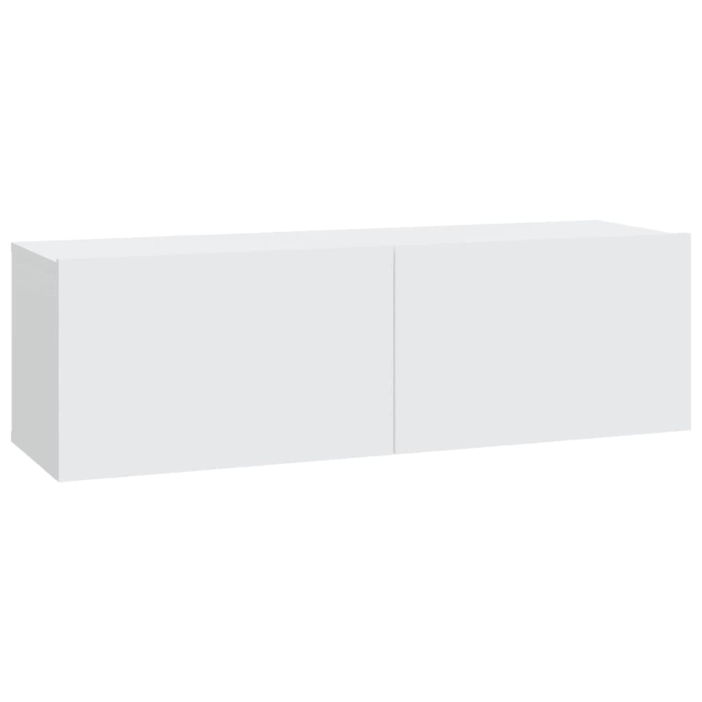 Ensemble de 5 meubles TV vidaXL blanc en bois d'ingénierie