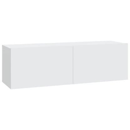 Ensemble de 5 meubles TV vidaXL blanc en bois d'ingénierie