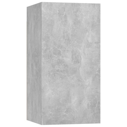 vidaXL Ensemble de 6 meubles TV gris béton, bois d'ingénierie