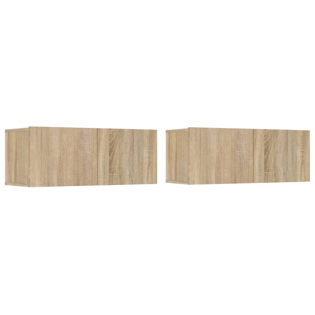 vidaXL 6-tlg. TV-Schrank-Set Sonoma-Eiche Holzwerkstoff