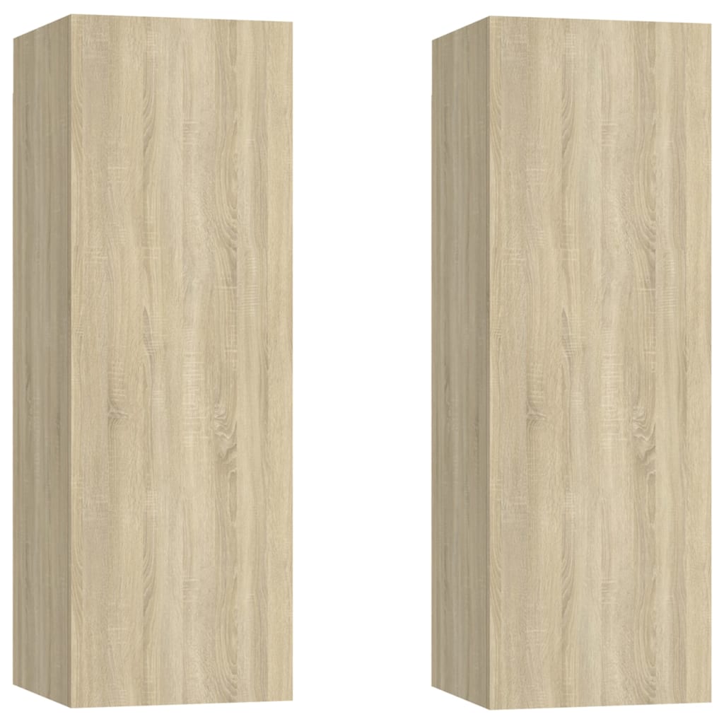 vidaXL 6-tlg. TV-Schrank-Set Sonoma-Eiche Holzwerkstoff