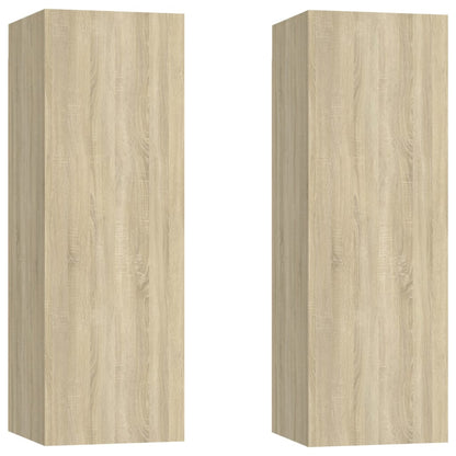 vidaXL 6-tlg. TV-Schrank-Set Sonoma-Eiche Holzwerkstoff