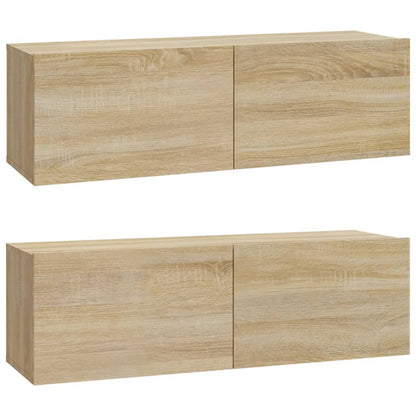 vidaXL 6-tlg. TV-Schrank-Set Sonoma-Eiche Holzwerkstoff