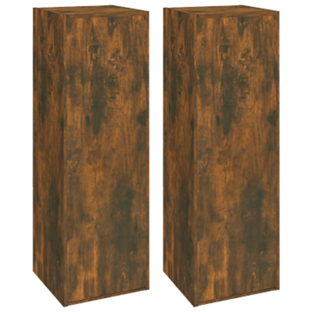 vidaXL Meuble TV, 6 pcs, Chêne fumé, Bois d'ingénierie
