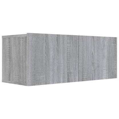vidaXL Meuble TV, 6 pcs, gris Sonoma, aggloméré
