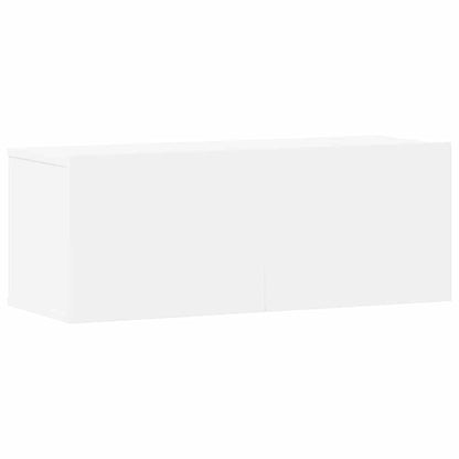 vidaXL Meuble TV 3 pièces Blanc Bois d'ingénierie