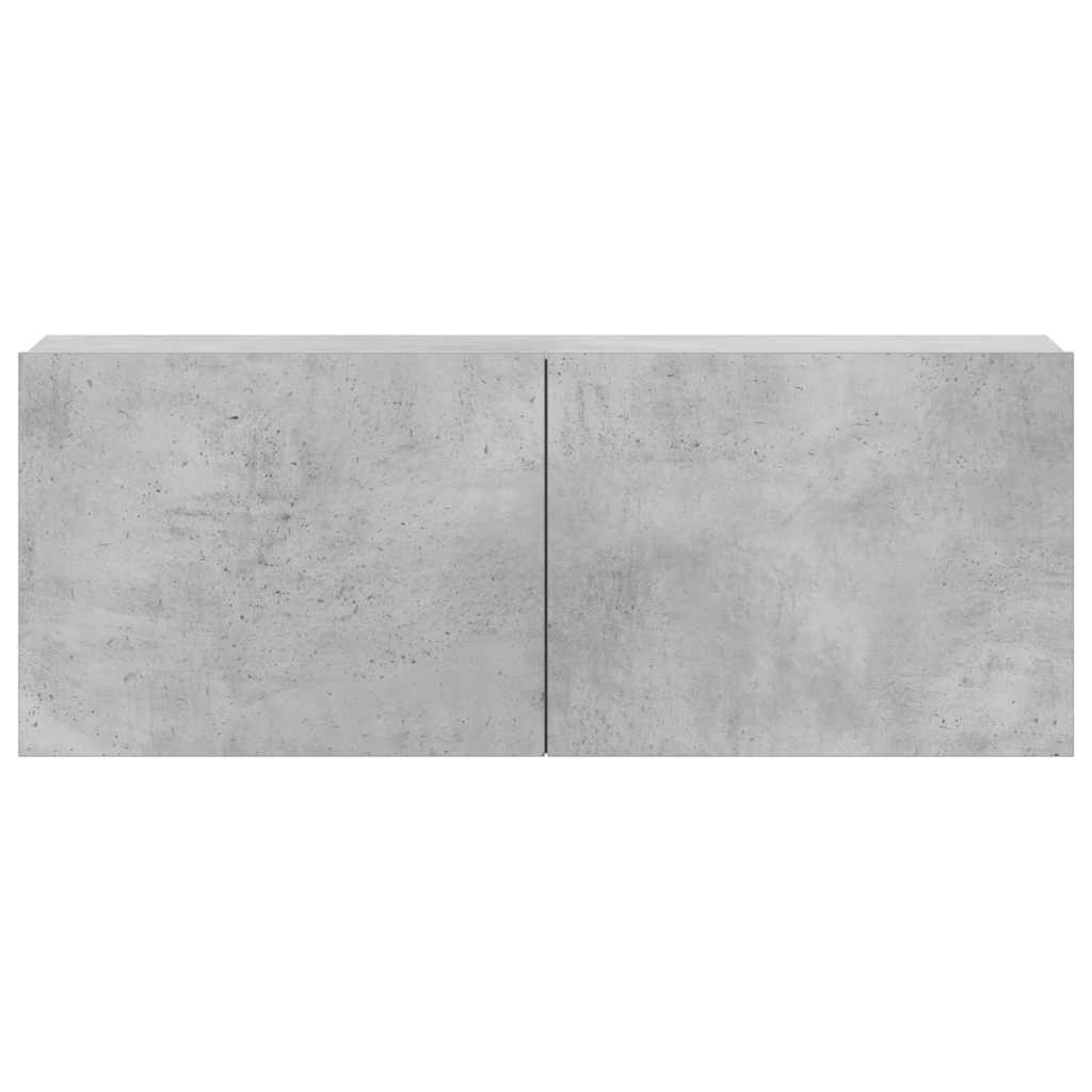 vidaXL Meuble TV 3 pcs. Gris béton Bois d'ingénierie