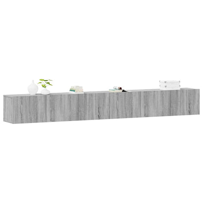 vidaXL Meuble TV 3 pcs Gris Sonoma Aggloméré