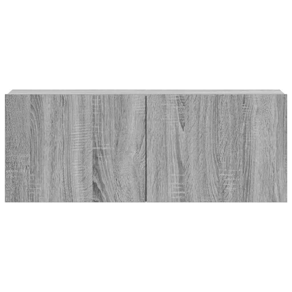 vidaXL Meuble TV 3 pcs Gris Sonoma Aggloméré