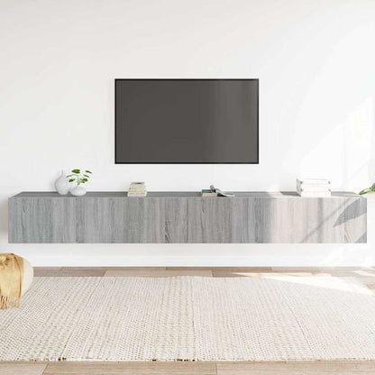 vidaXL Meuble TV 3 pcs Gris Sonoma Aggloméré