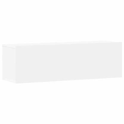 vidaXL Meuble TV 3 pièces Blanc Bois d'ingénierie