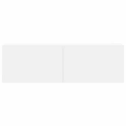 vidaXL Meuble TV 3 pièces Blanc Bois d'ingénierie
