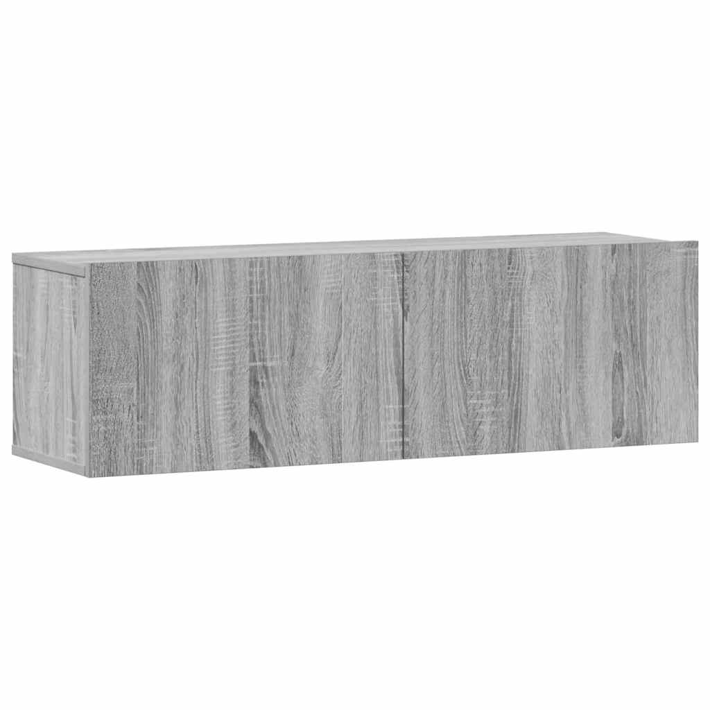 vidaXL Meuble TV 3 pcs Gris Sonoma Aggloméré