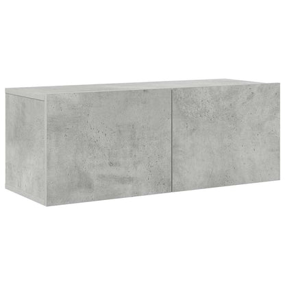 vidaXL Meuble TV 7 pcs Bois d'ingénierie Gris béton