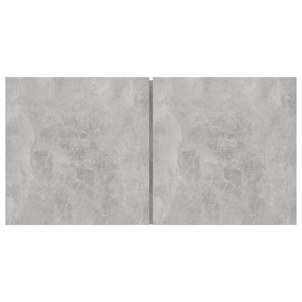 vidaXL Meuble TV 4 pcs Gris béton Aggloméré