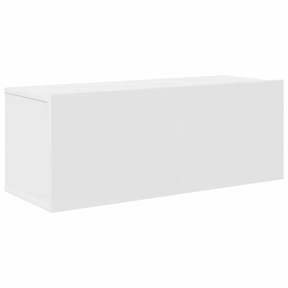 vidaXL Meuble TV avec 7 éléments Bois d'ingénierie Blanc