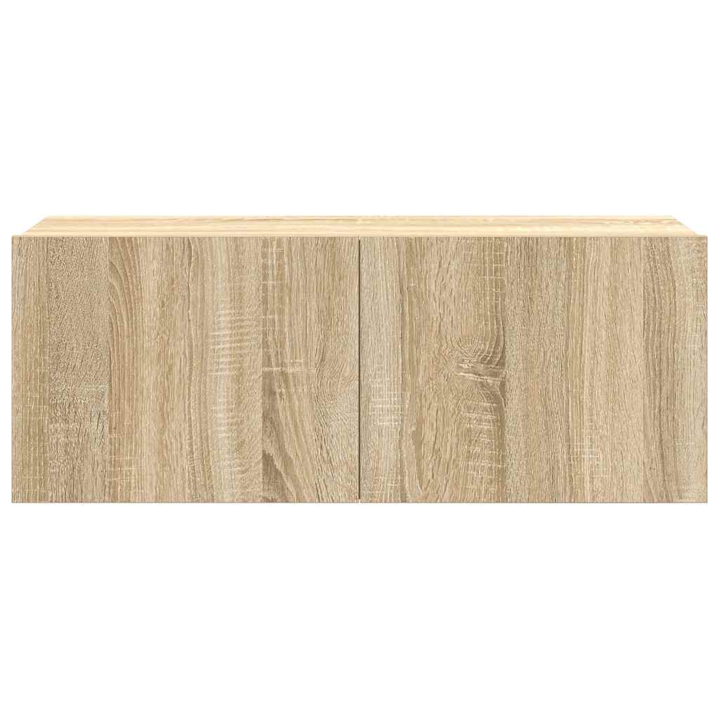 vidaXL 7-tlg. TV-Schrank-Set Sonoma-Eiche Holzwerkstoff