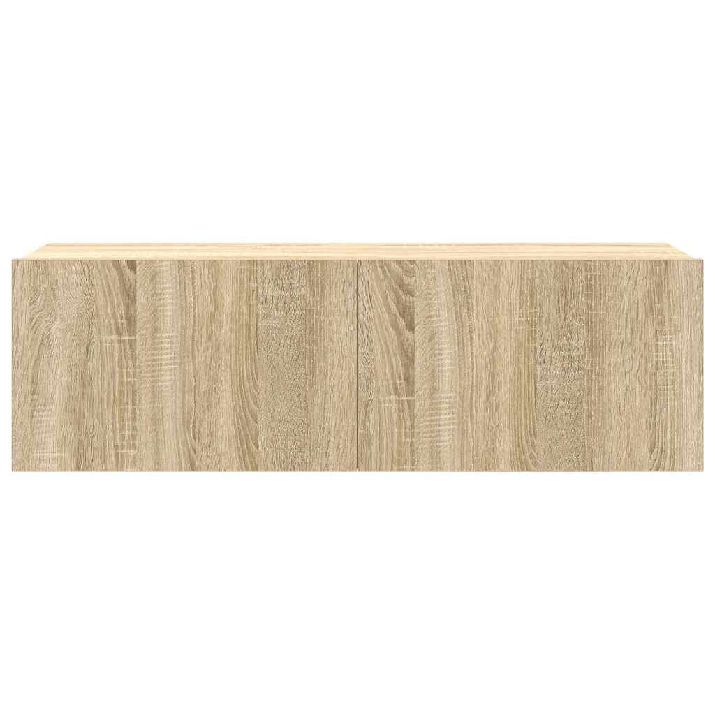 vidaXL 7-tlg. TV-Schrank-Set Sonoma-Eiche Holzwerkstoff