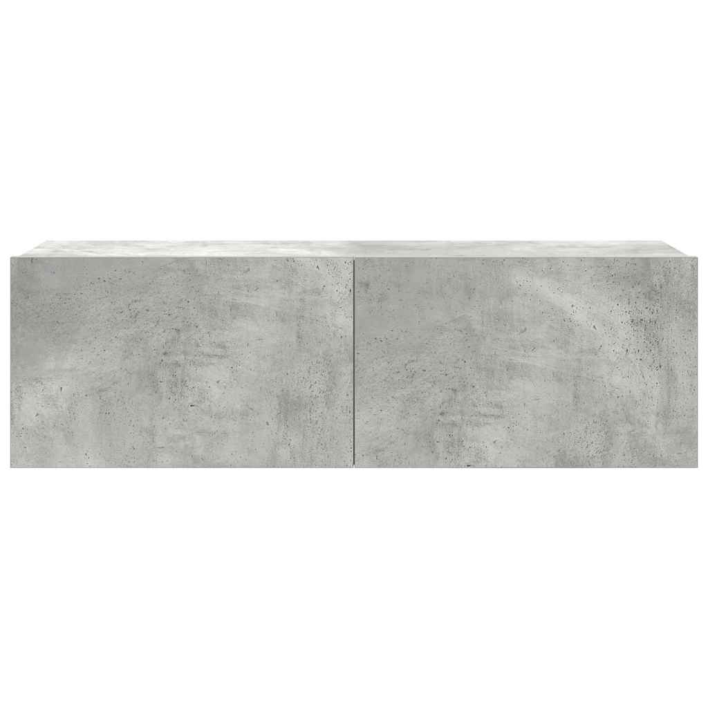 vidaXL Meuble TV 7 pcs Bois d'ingénierie Gris béton