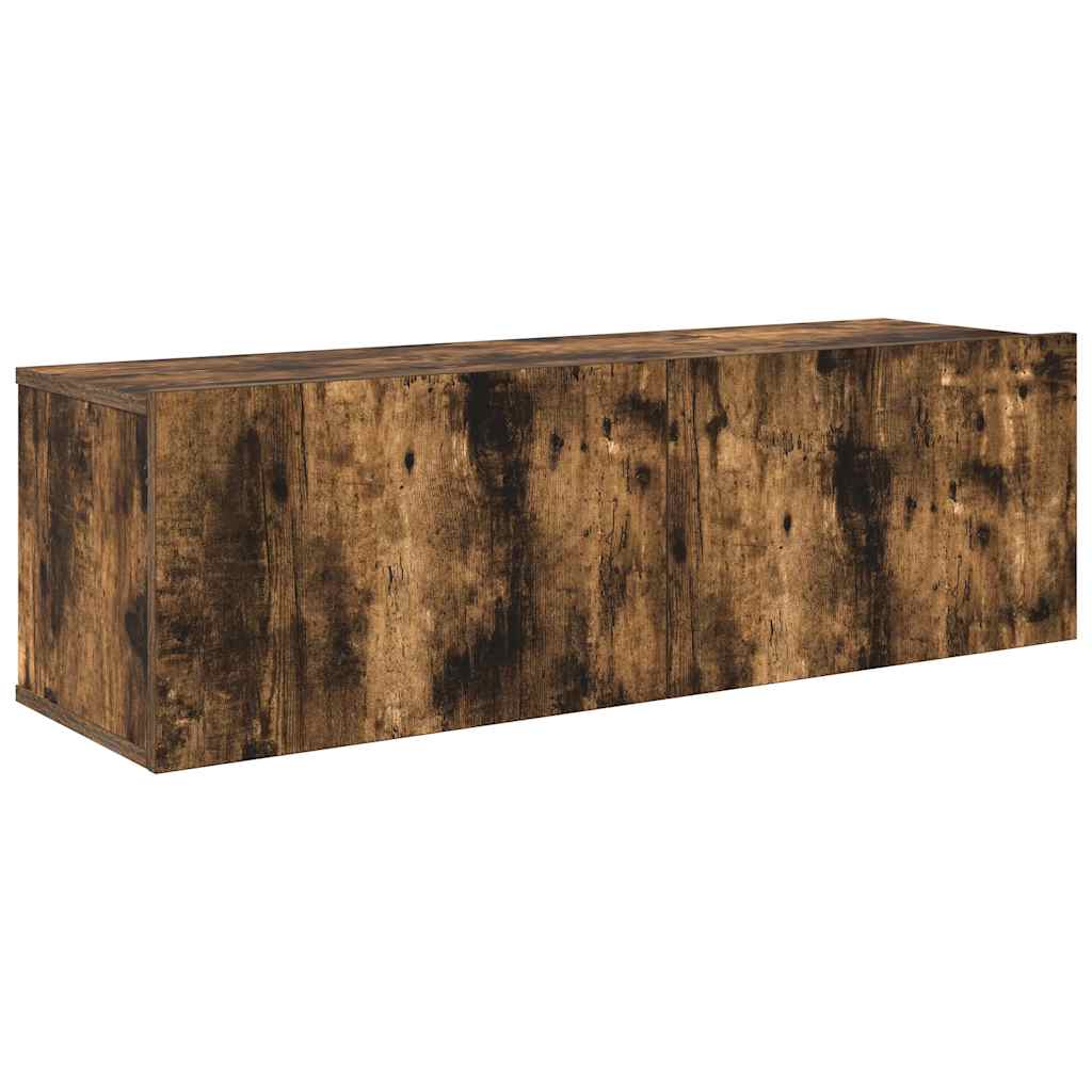 vidaXL Meuble TV, 7 pièces, chêne fumé, bois d'ingénierie