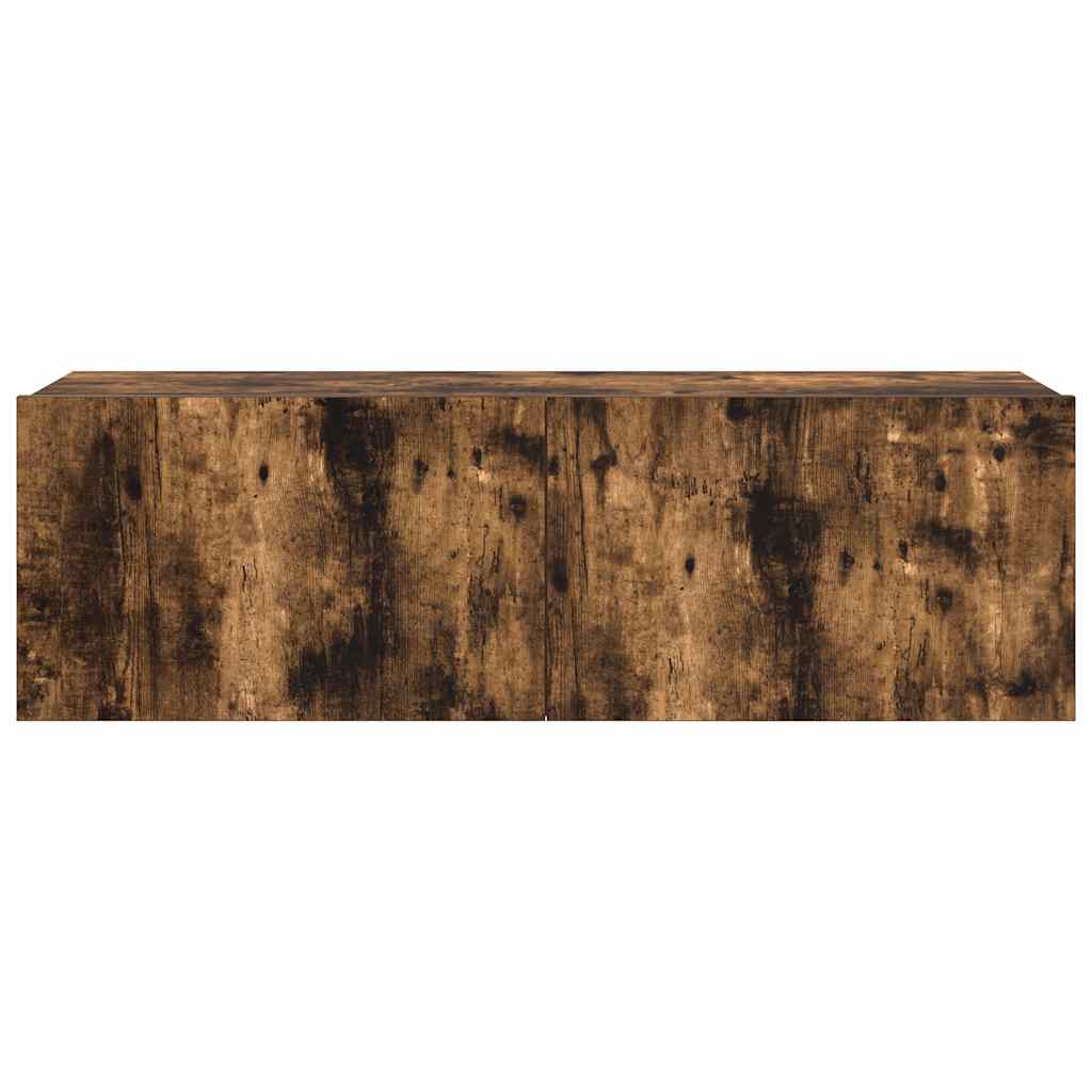 vidaXL Meuble TV, 7 pièces, chêne fumé, bois d'ingénierie