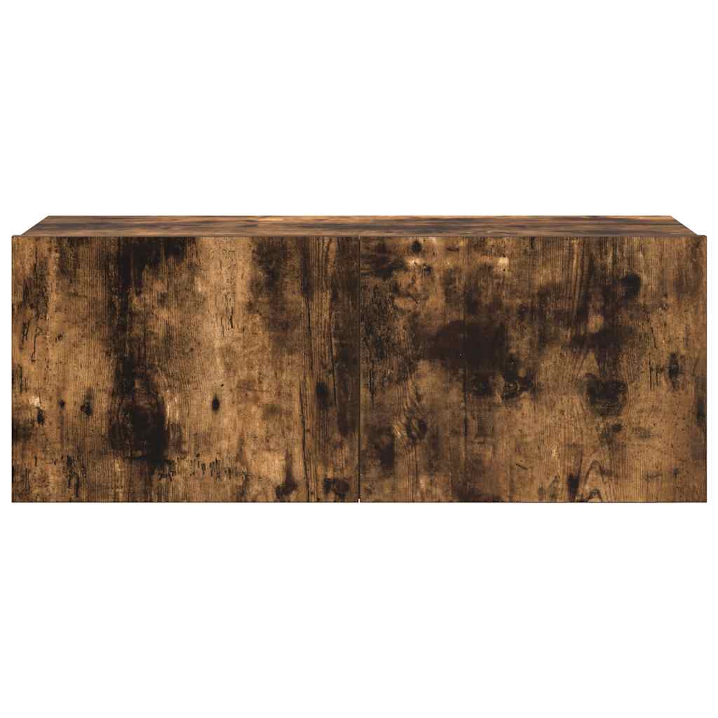 vidaXL Meuble TV, 7 pièces, chêne fumé, bois d'ingénierie