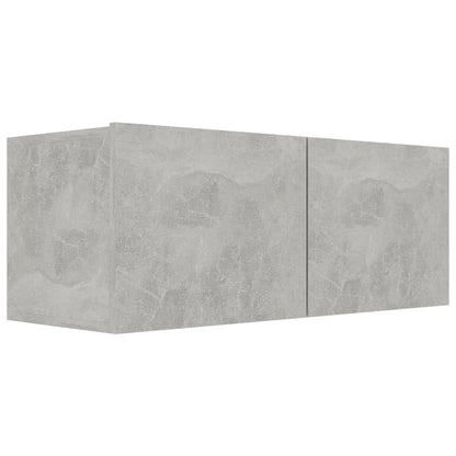 vidaXL Ensemble de 6 meubles TV gris béton, bois d'ingénierie