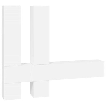 Meuble TV mural vidaXL Blanc Bois d'ingénierie