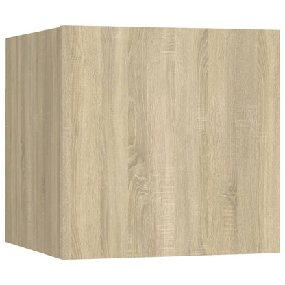 Meuble TV mural vidaXL chêne Sonoma en bois d'ingénierie