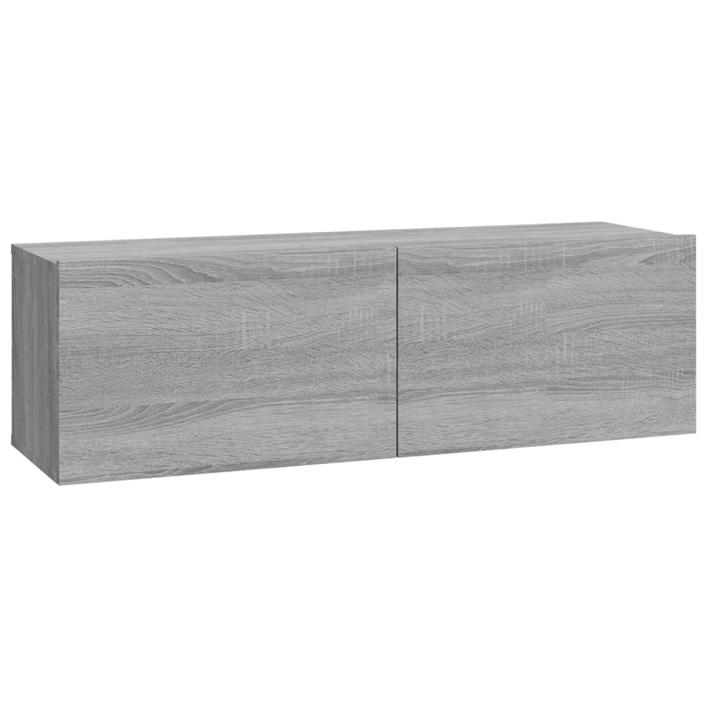 vidaXL Meuble TV mural gris Sonoma en bois d'ingénierie