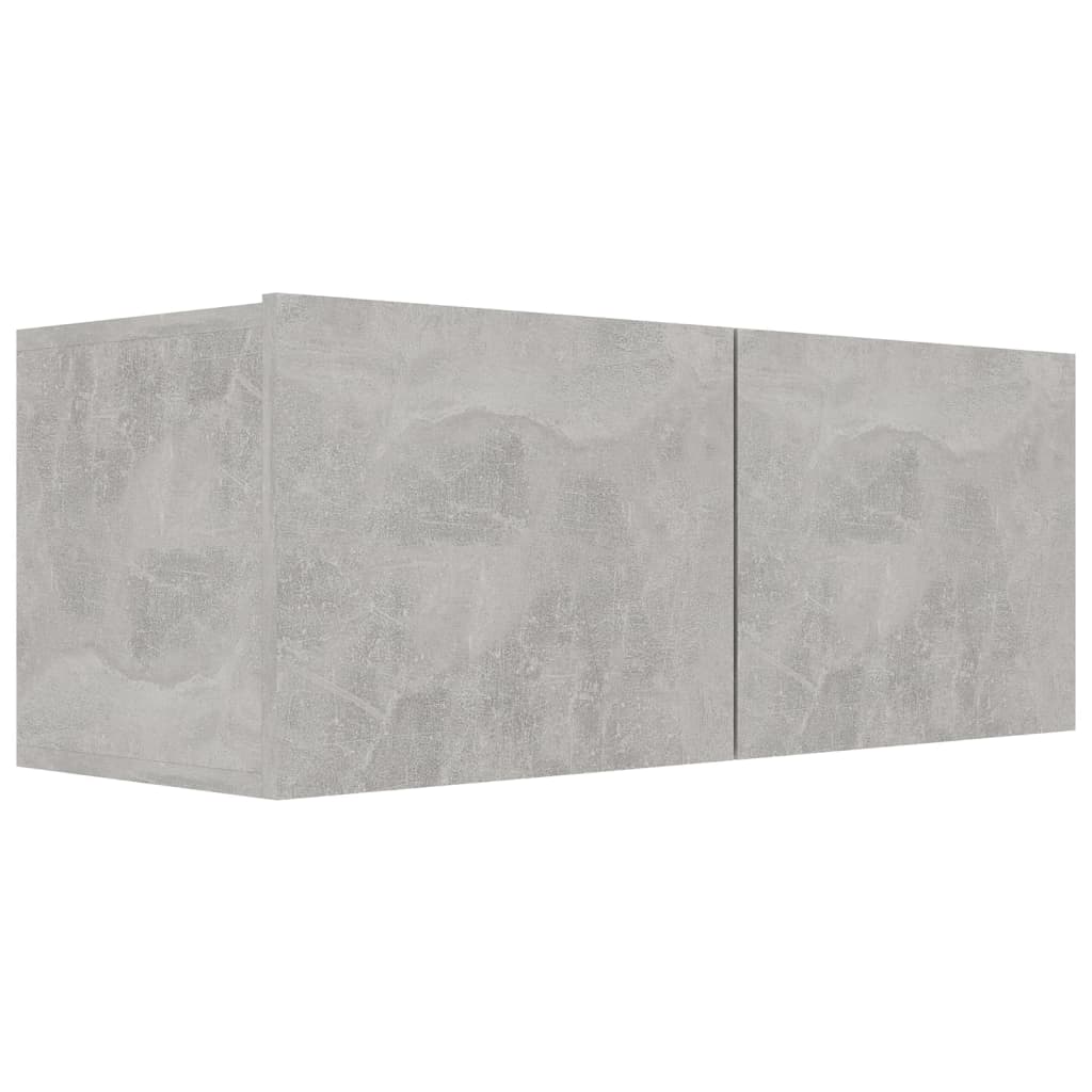 vidaXL Ensemble de 6 meubles TV gris béton, bois d'ingénierie