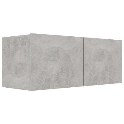 vidaXL Ensemble de 6 meubles TV gris béton, bois d'ingénierie