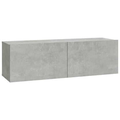 vidaXL Ensemble de 6 meubles TV gris béton, bois d'ingénierie