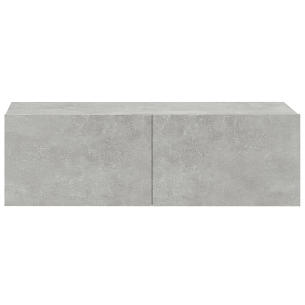 vidaXL Ensemble de 6 meubles TV gris béton, bois d'ingénierie