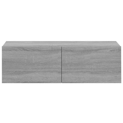 vidaXL Meuble TV, 6 pcs, gris Sonoma, aggloméré