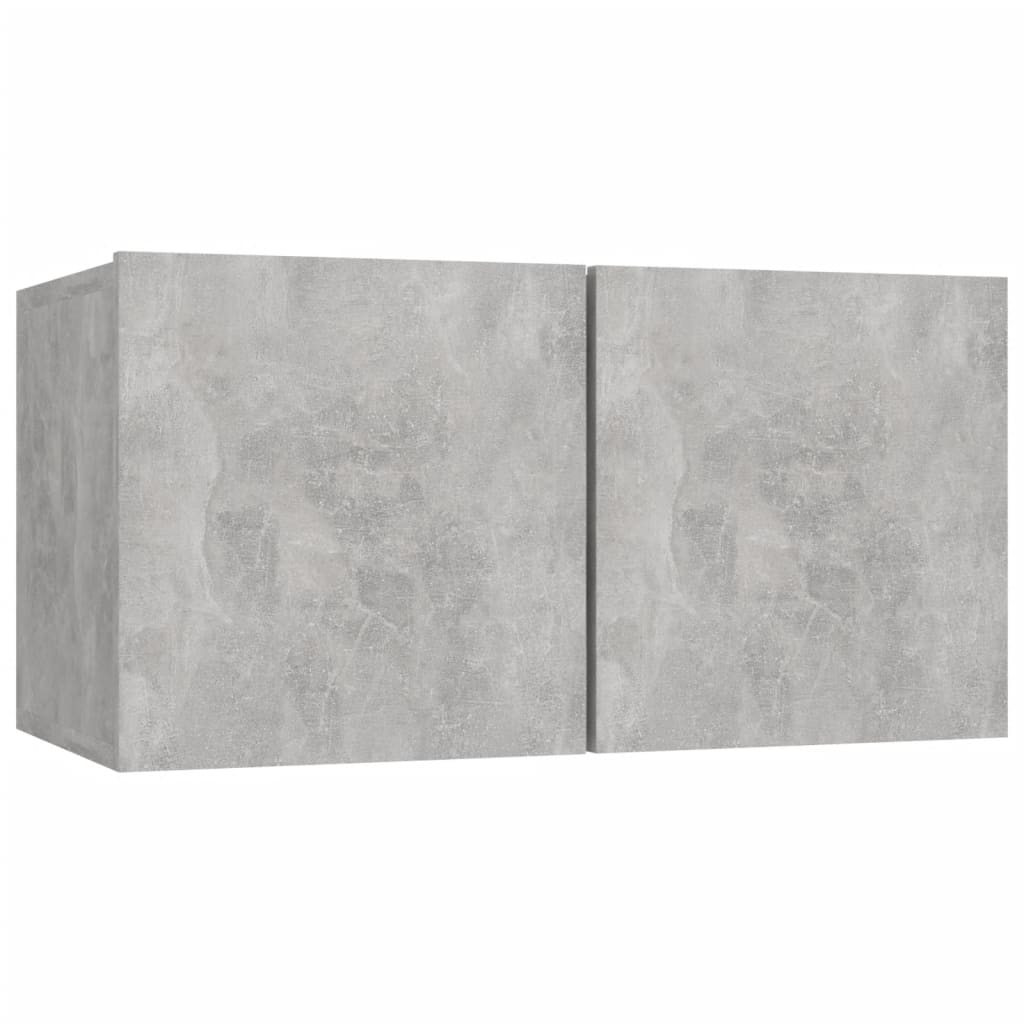 vidaXL Ensemble de 6 meubles TV gris béton, bois d'ingénierie