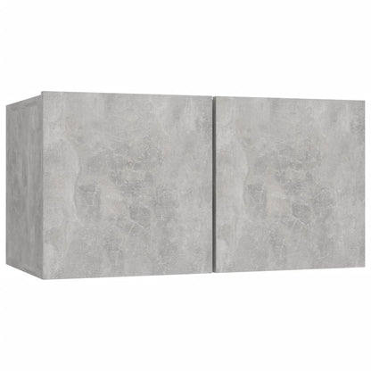 vidaXL Ensemble de 6 meubles TV gris béton, bois d'ingénierie