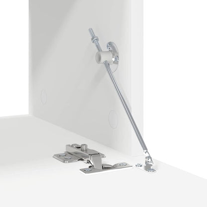 vidaXL Ensemble de 4 meubles TV Blanc Bois d'ingénierie
