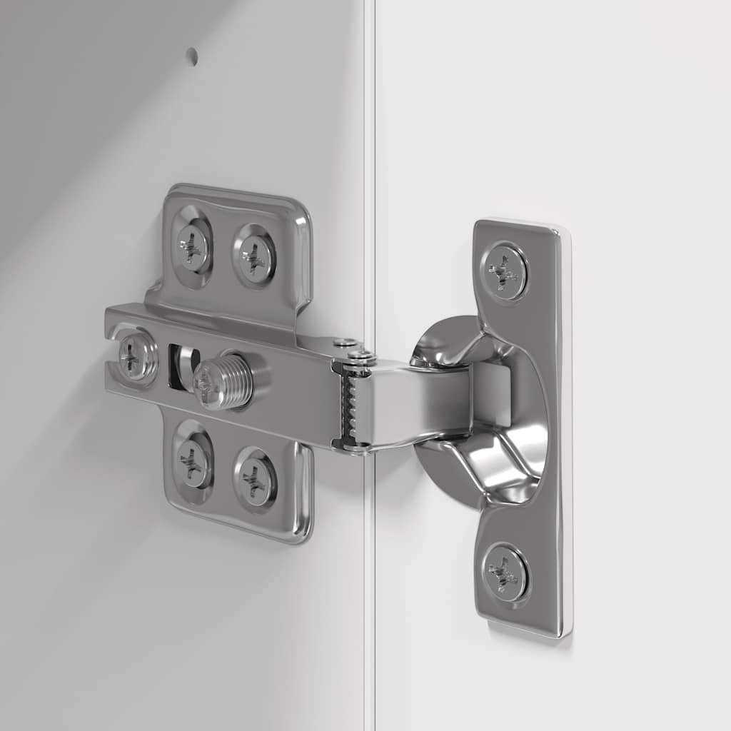 vidaXL Ensemble de 4 meubles TV Blanc Bois d'ingénierie