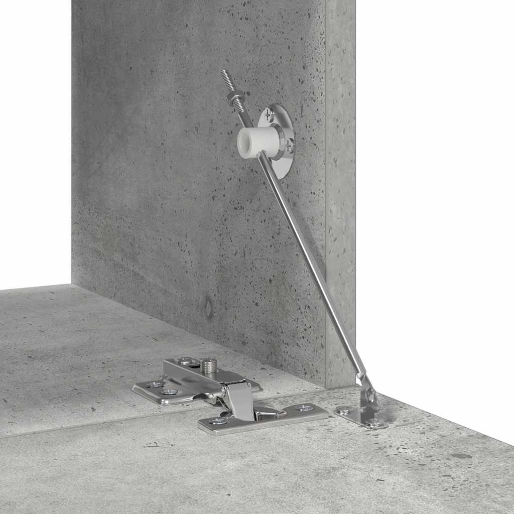 vidaXL Meuble TV 4 pcs Gris béton Aggloméré