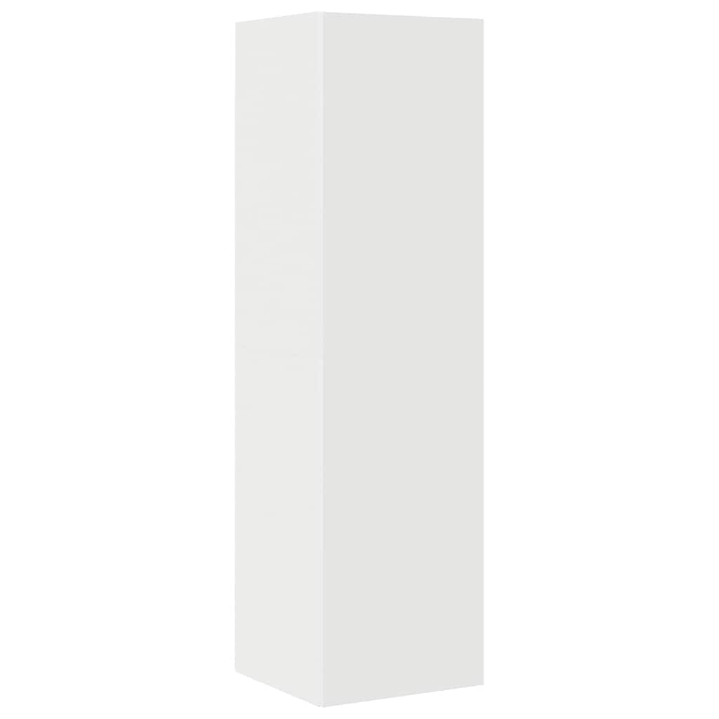 vidaXL Ensemble de 4 meubles TV Blanc Bois d'ingénierie