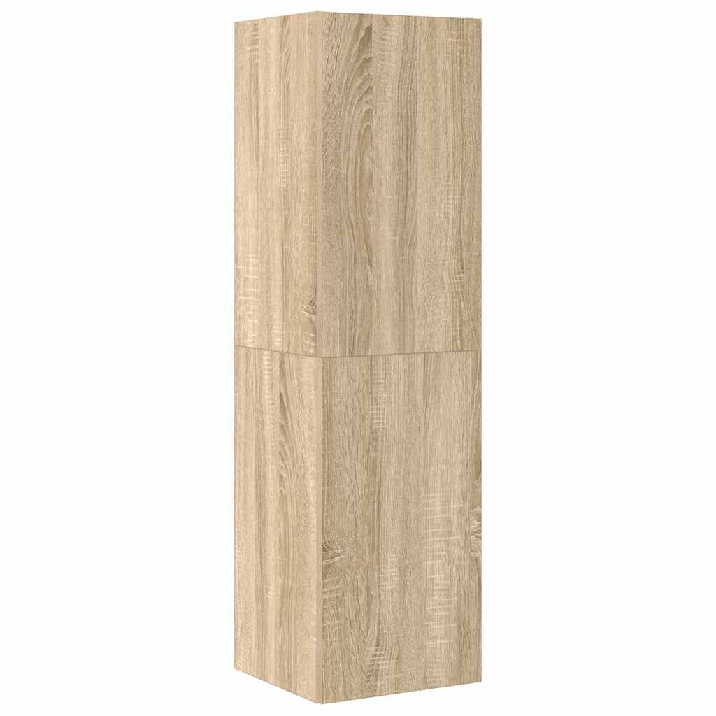 vidaXL Meuble TV 4 pcs Aggloméré Chêne Sonoma